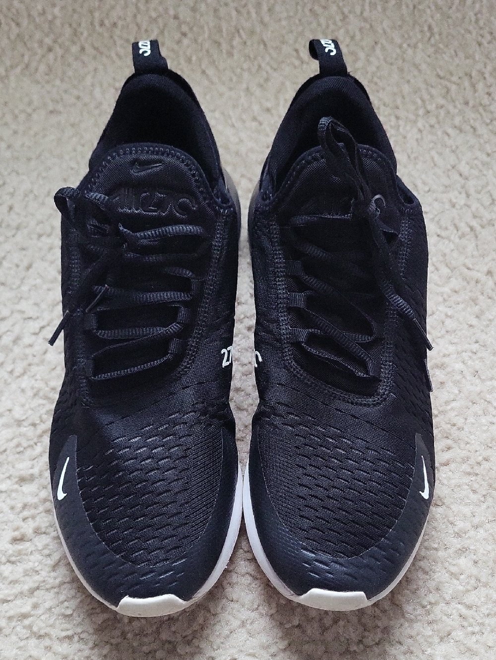 Nike Black and White Men's Athletic Running Shoes